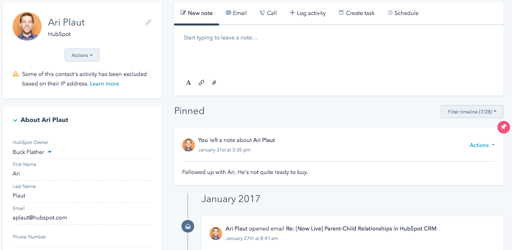 HubSpot CRM - Screenshot 4