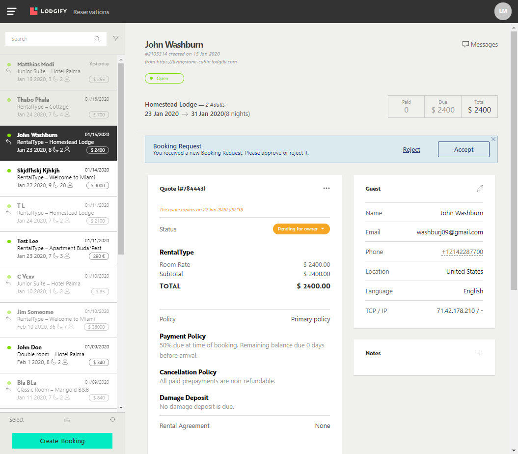 Lodgify - Booking engine casa-vacanze