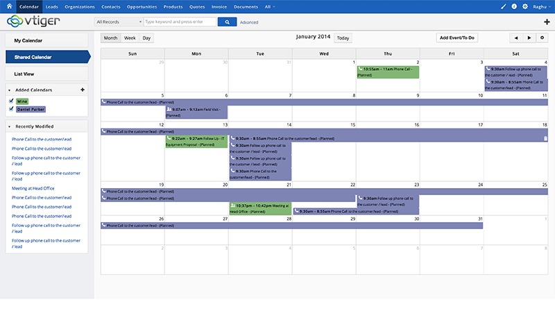 Vtiger CRM Account Management, Mailing di massa, il pagamento online