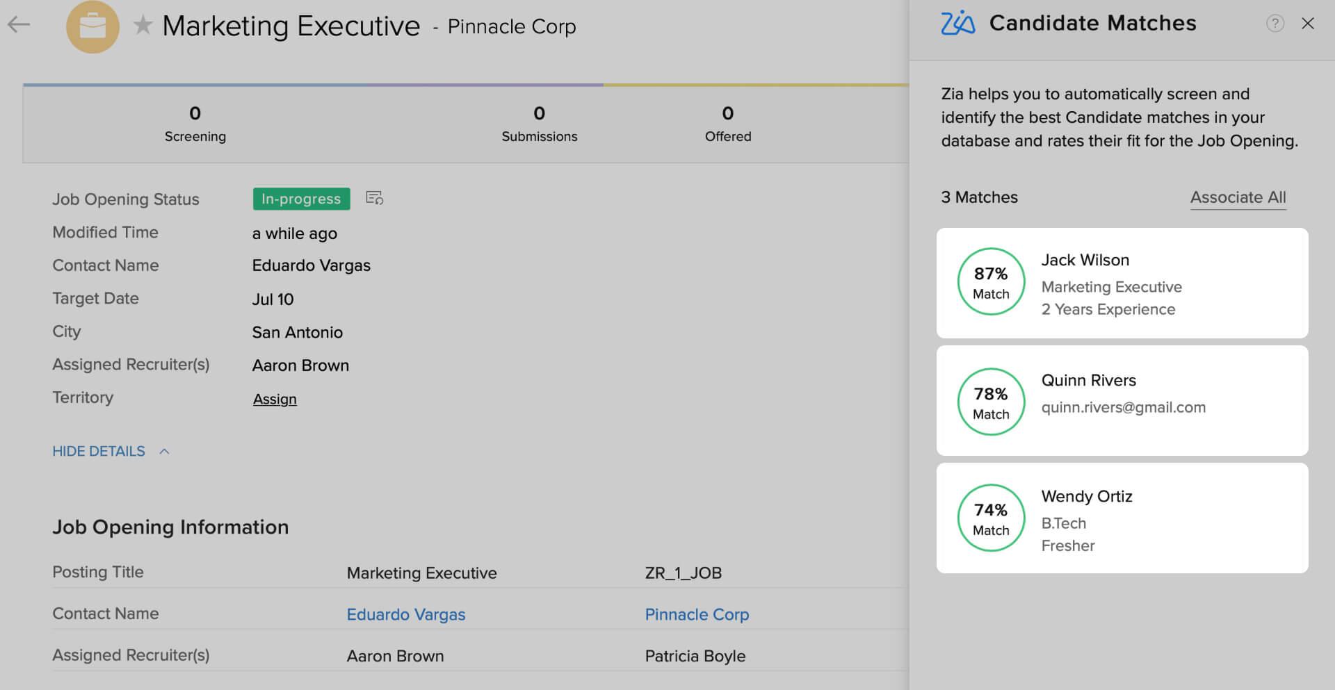 Zoho Recruit - Screenshot 2