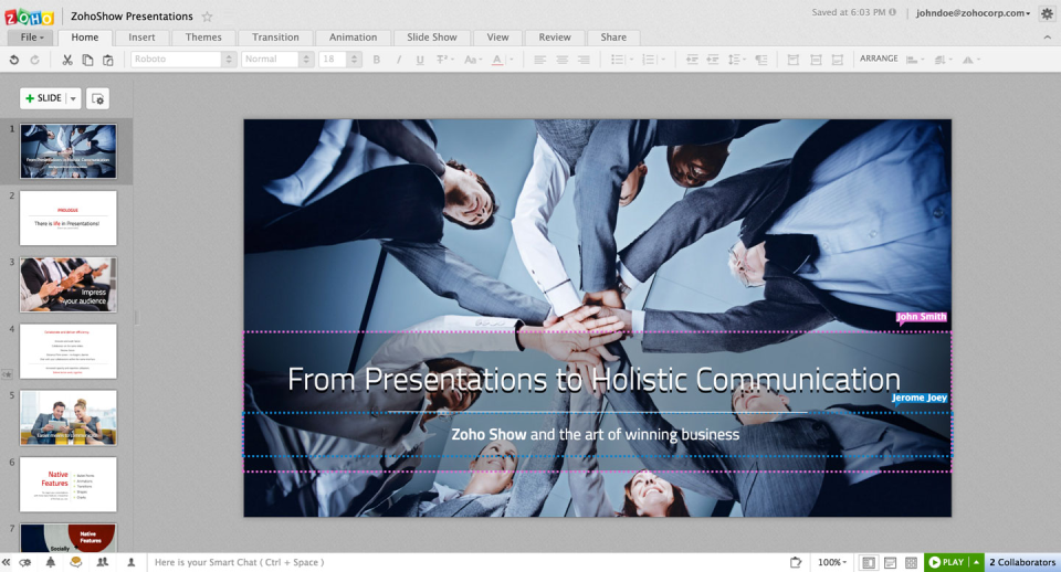Zoho Show-screenshot-1