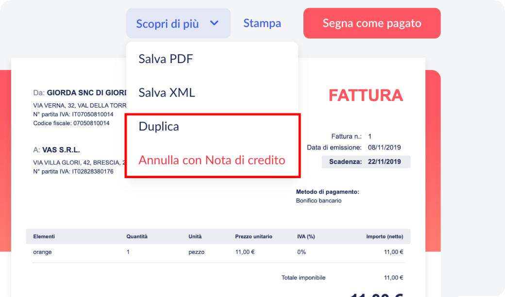 Finom - Screenshot 1