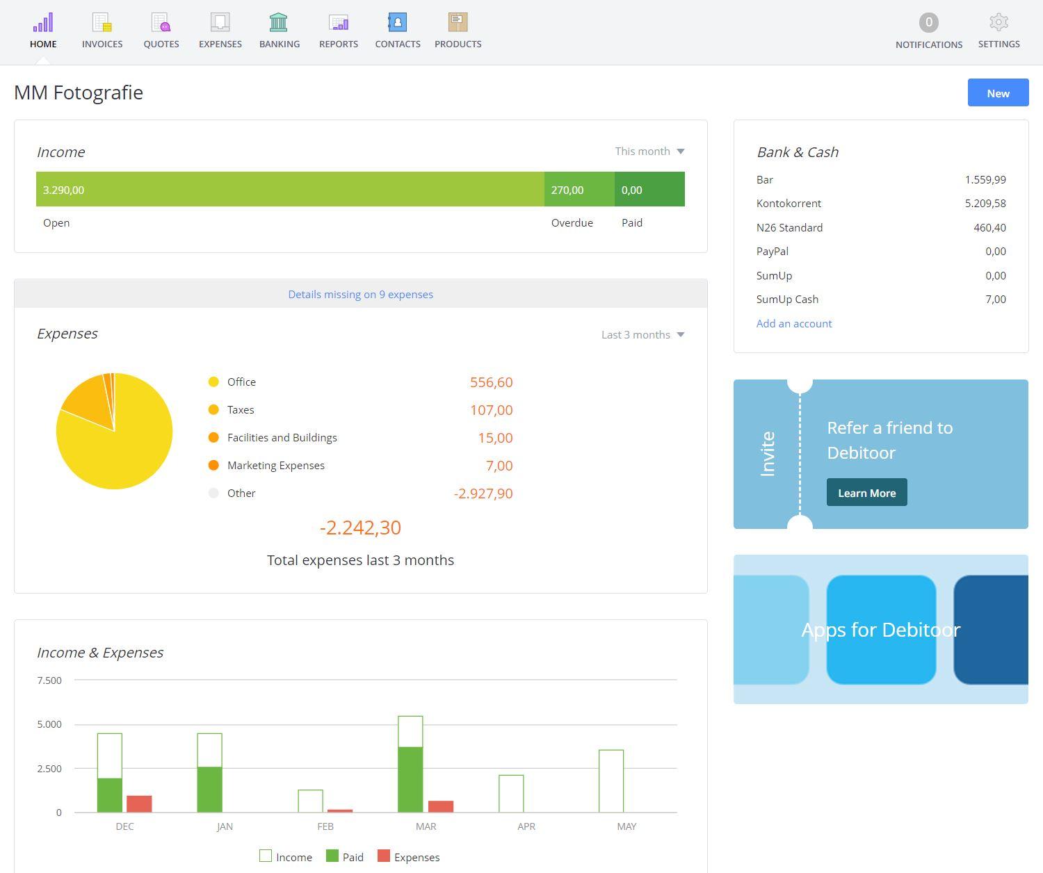 Debitoor-screenshot-web-dashboard