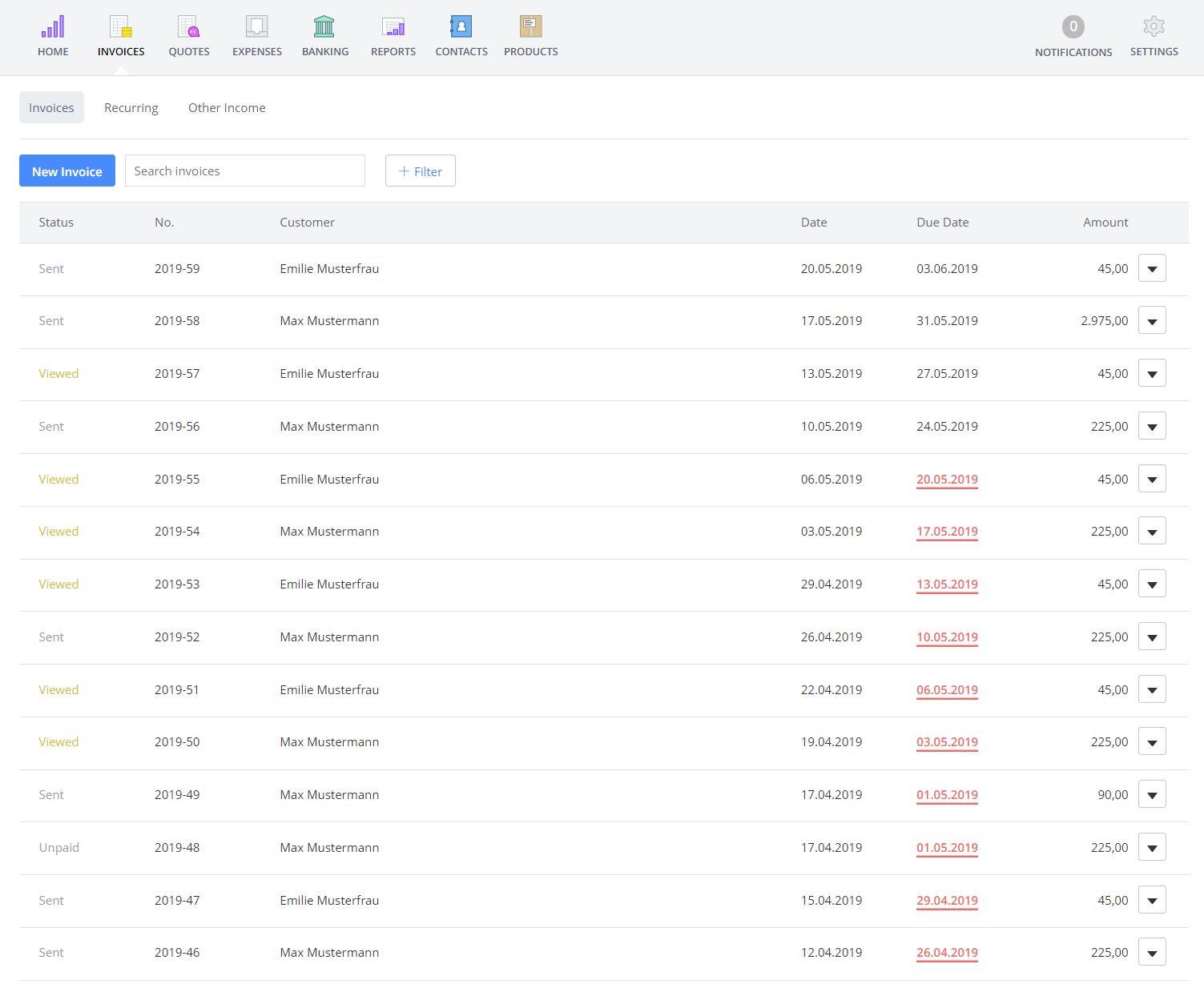 Debitoor - Screenshot 2